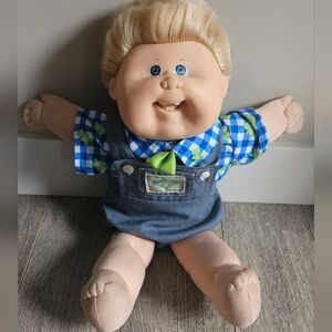 HTF 1980s Coleco Cabbage Patch Kids Blonde Mullet Cornsilk HM 19 Doll Vintage